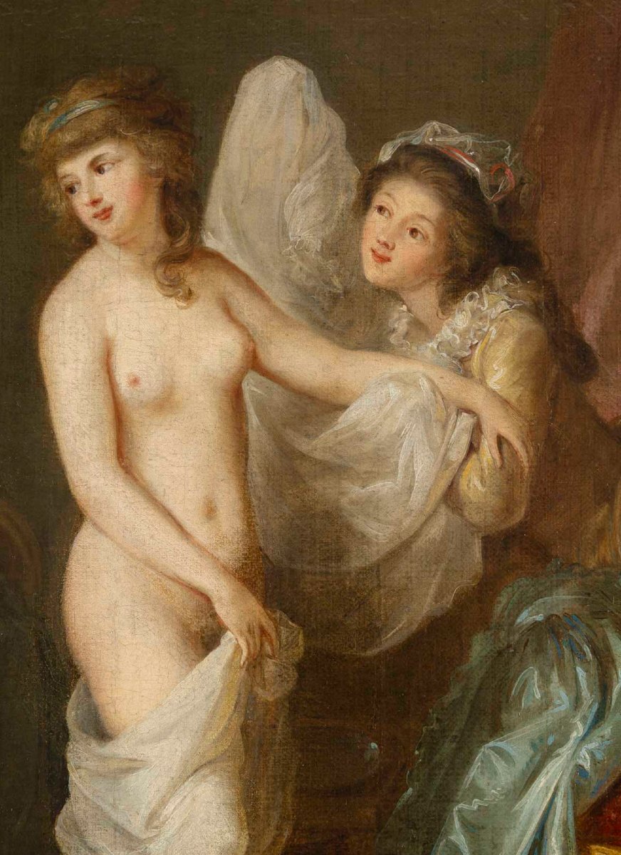 The Bedroom, Attributed To Jean-baptiste Charpentier (1728-1806) -photo-7