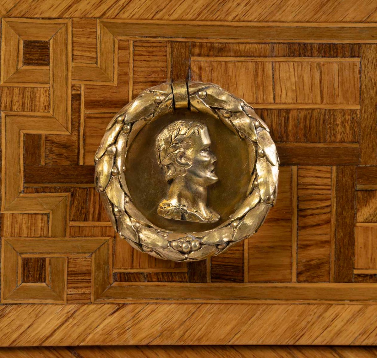 Transition Marquetry Chest Of Drawers, 18th Century-photo-3