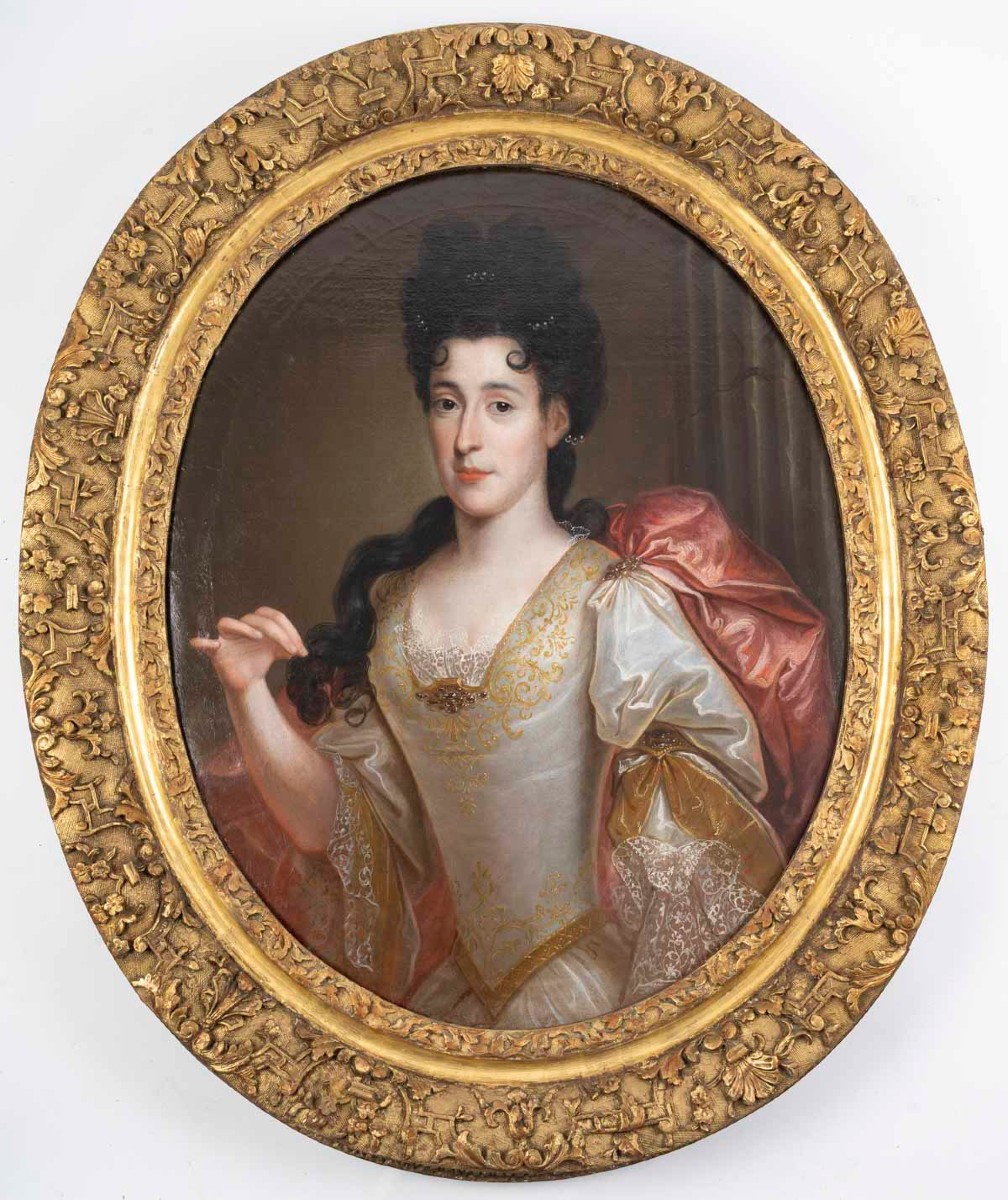  Grand Portrait d'une  Dame  De qualité, Attribué à François De Troy (1645-1730)