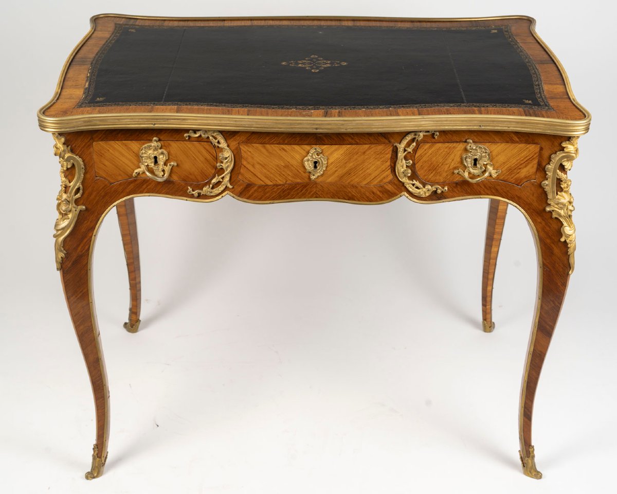 Louis XV Style Desk From The Napoleon III Period-photo-4
