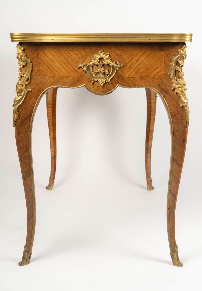 Louis XV Style Desk From The Napoleon III Period-photo-3