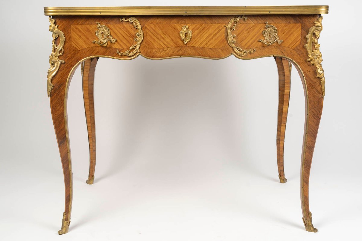 Louis XV Style Desk From The Napoleon III Period-photo-4