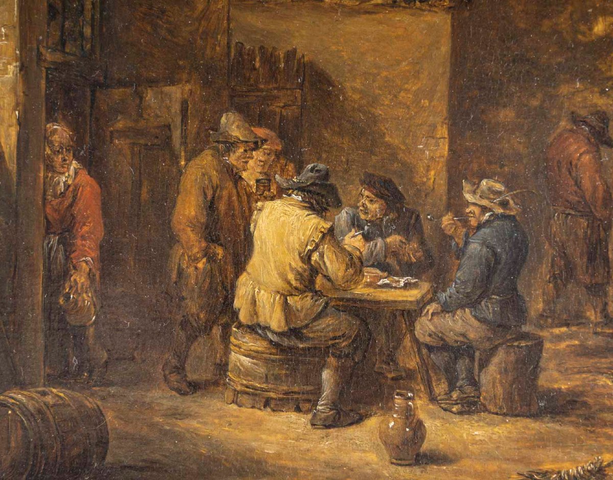 Landscape At The Tavern, Attributed To David Teniers The Younger (1610-1690)-photo-4
