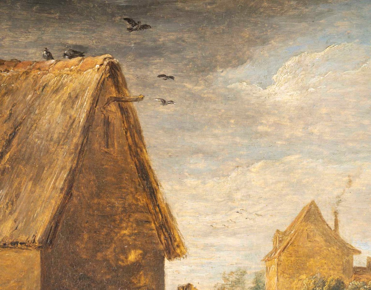 Landscape At The Tavern, Attributed To David Teniers The Younger (1610-1690)-photo-6