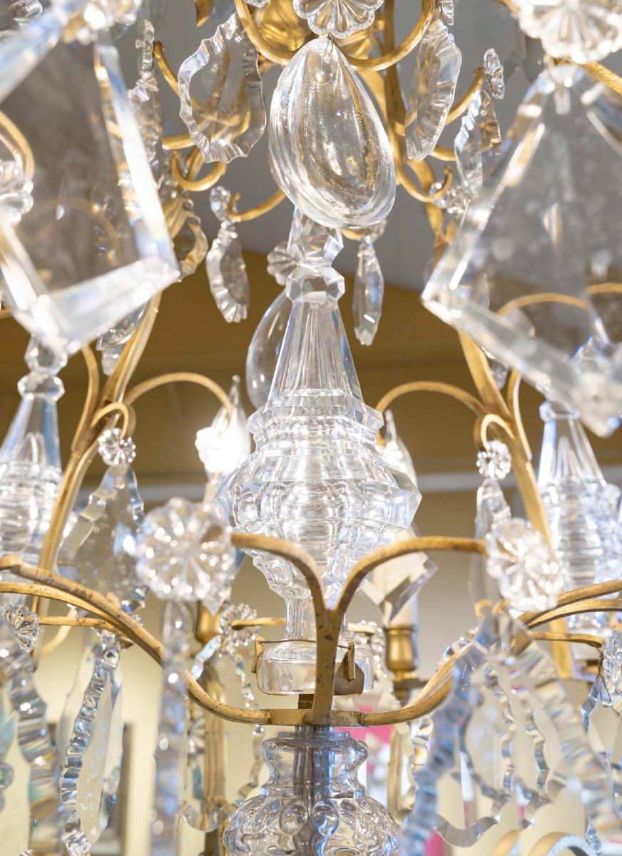 Louis XV Style Cage-shaped Crystal Chandelier-photo-1