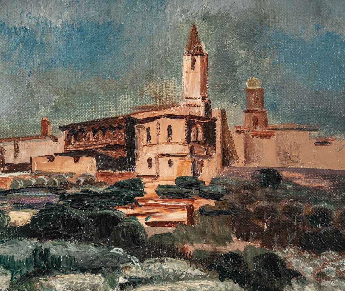 Pair Of Italian Landscapes. Henry De Waroqiuer-photo-4