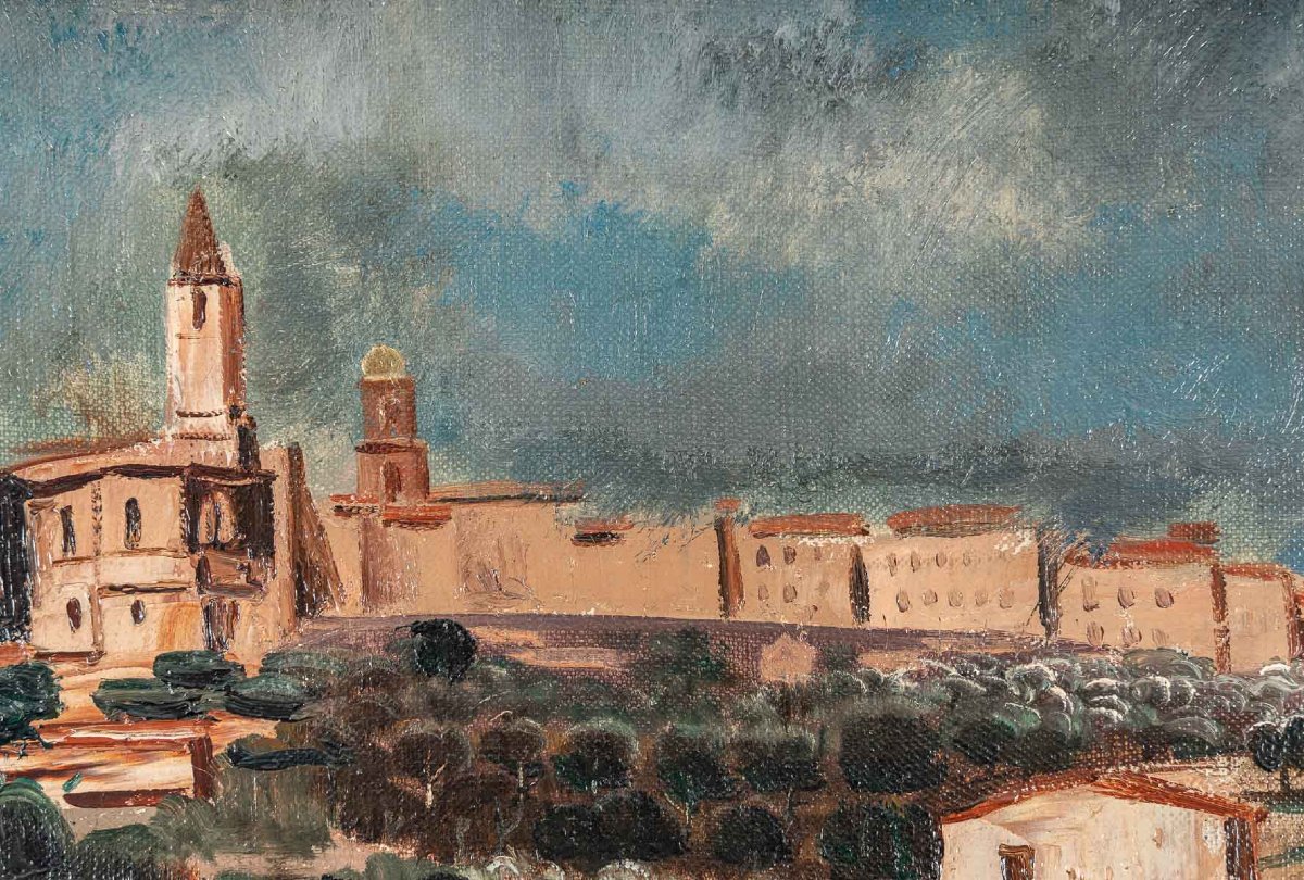 Pair Of Italian Landscapes. Henry De Waroqiuer-photo-2