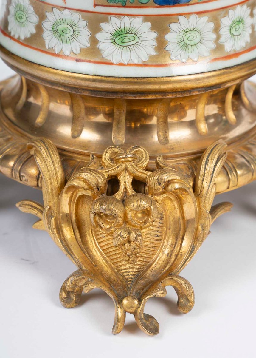 Paire de lampes Chine, XIXème siècle-photo-4