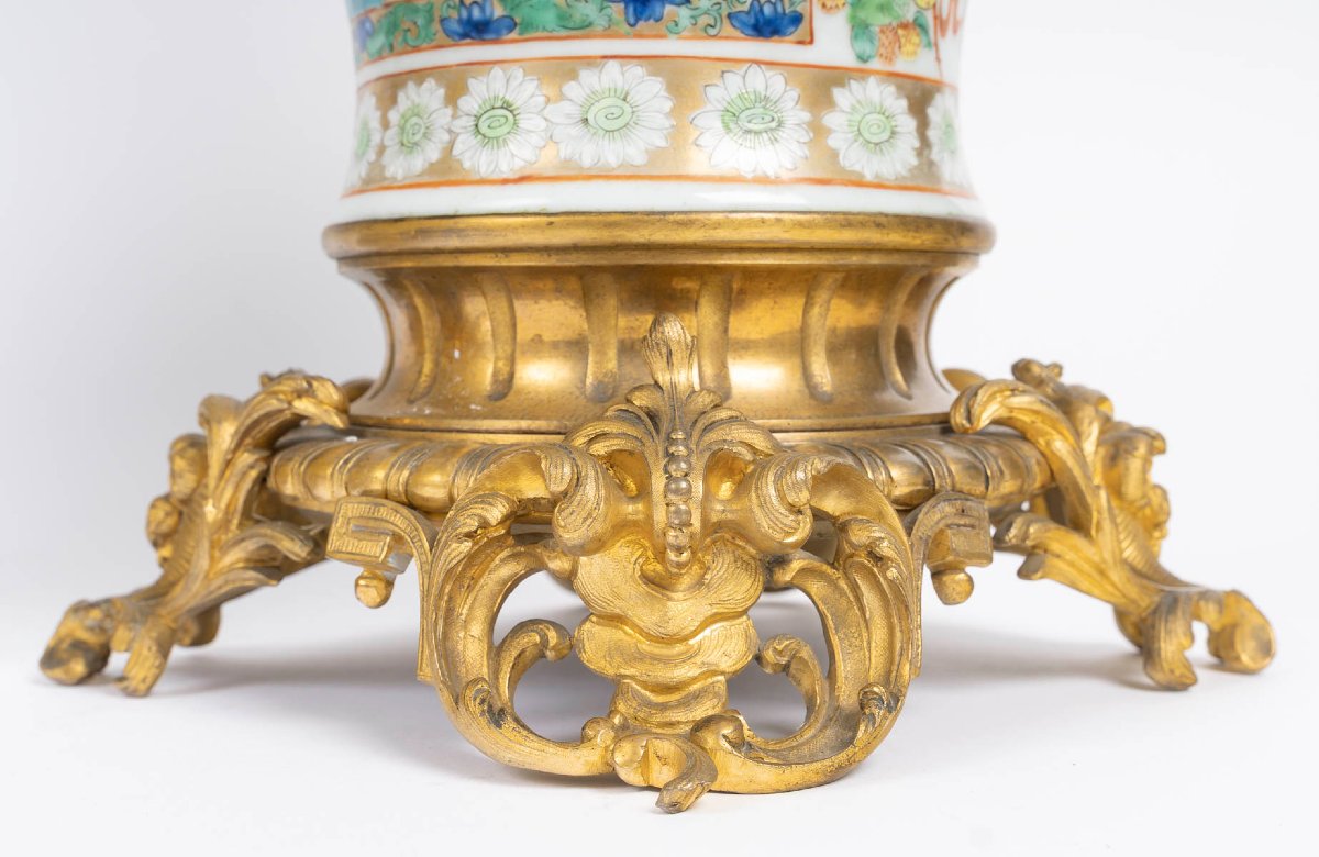 Paire de lampes Chine, XIXème siècle-photo-5