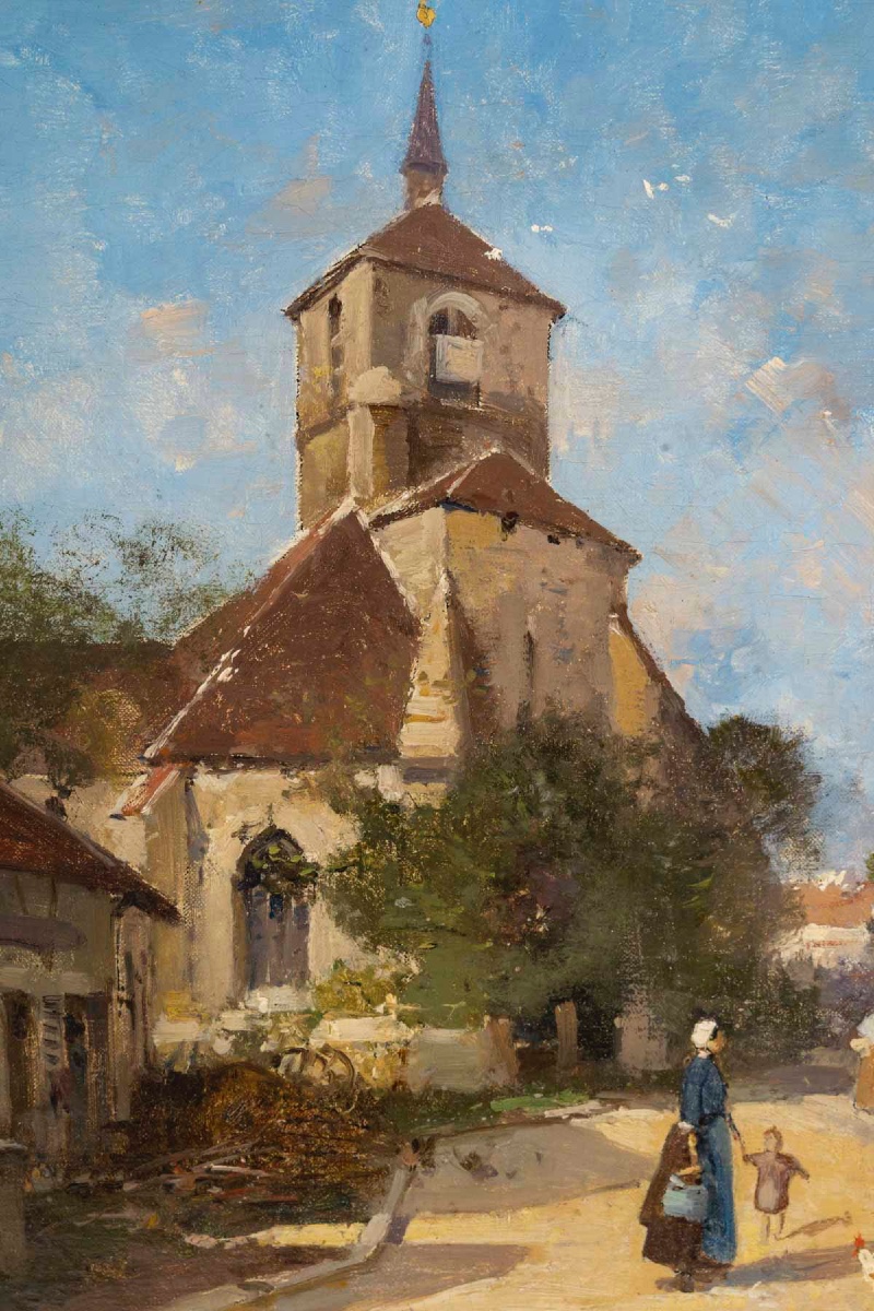 Eugène Galien-Laloue (1854-1941), Le village-photo-3