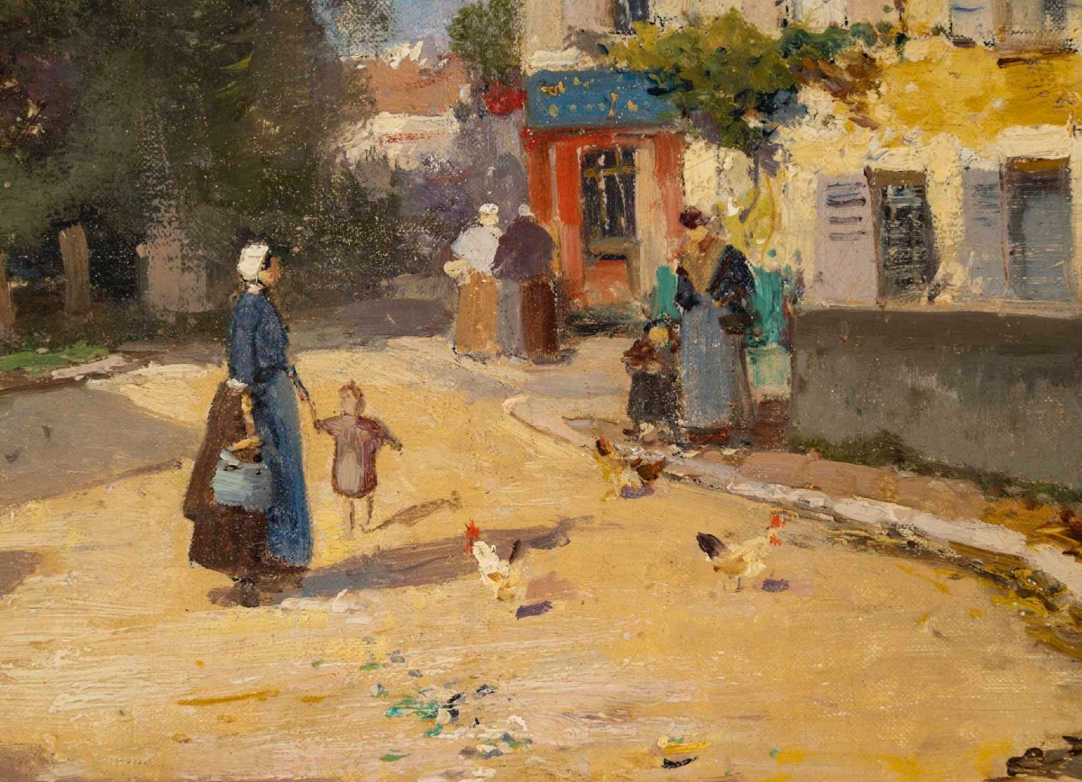 Eugène Galien-Laloue (1854-1941), Le village-photo-3