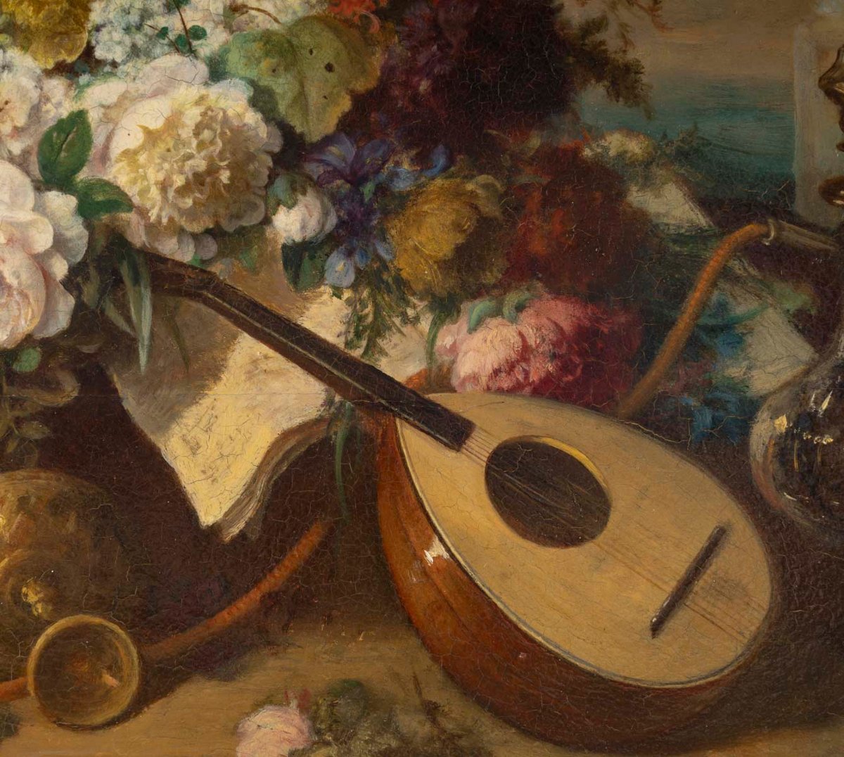 Jean Alexandre Remy COUDER (1808-1879), Nature morte aux fleurs-photo-3