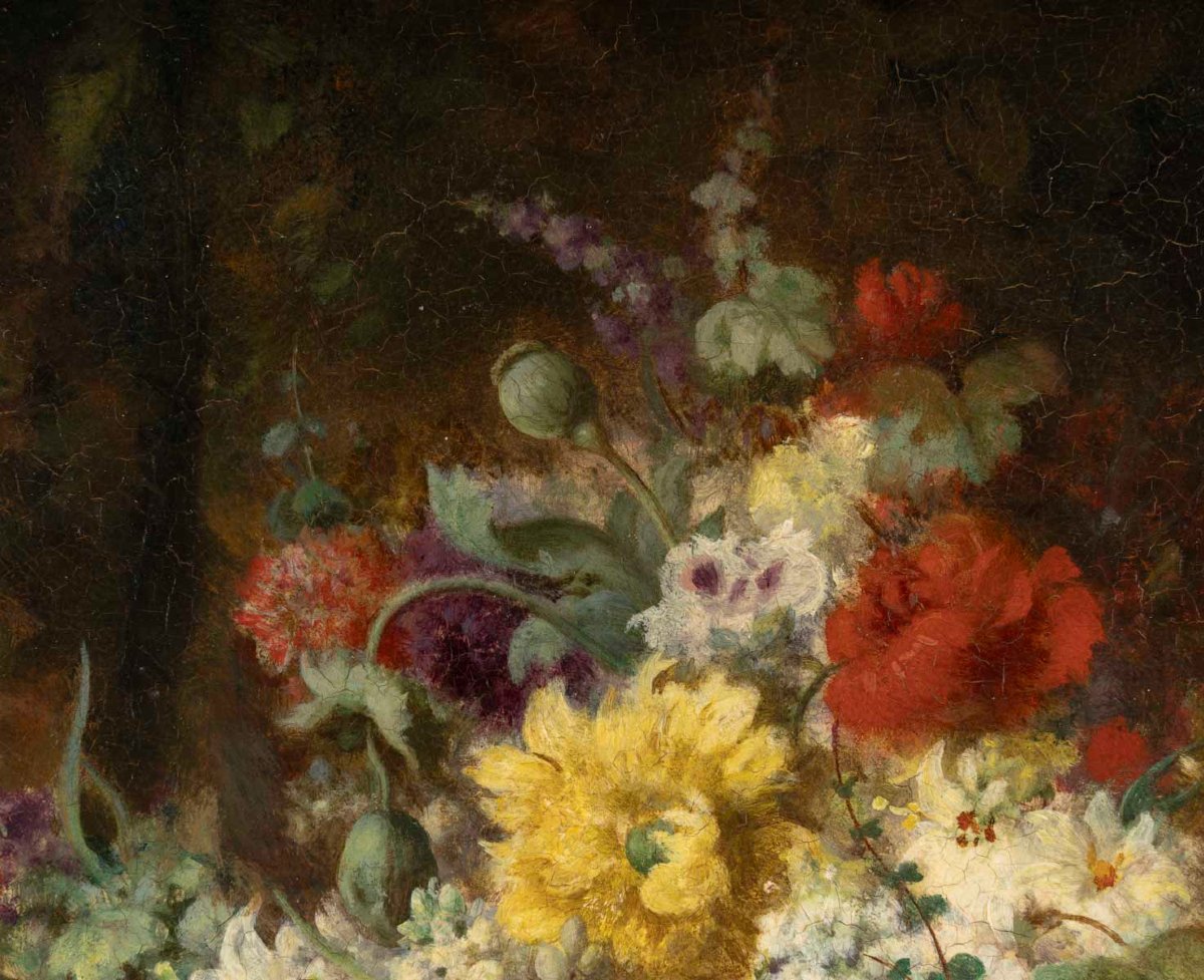 Jean Alexandre Remy COUDER (1808-1879), Nature morte aux fleurs-photo-3