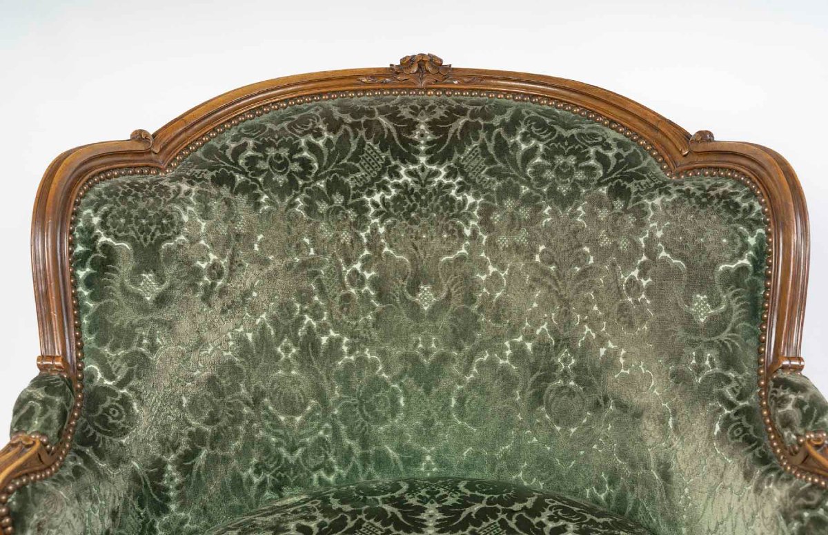Duchesse Brisée de style Louis XV, XIXème siècle.-photo-3