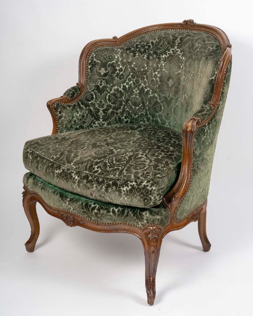 Duchesse Brisée de style Louis XV, XIXème siècle.-photo-4