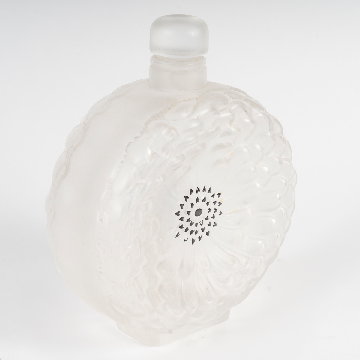 Grand Flacon à parfum Lalique France modèle Dahlia -photo-1