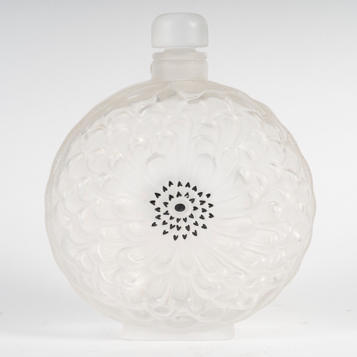 Grand Flacon à parfum Lalique France modèle Dahlia -photo-2