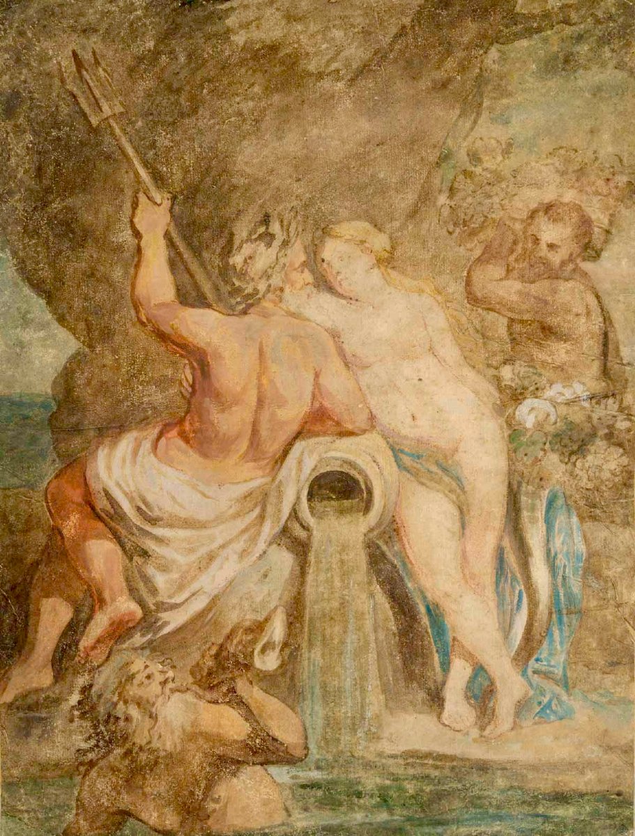 Neptune dieu des eaux vives et des sources. D'après Rubens-photo-2