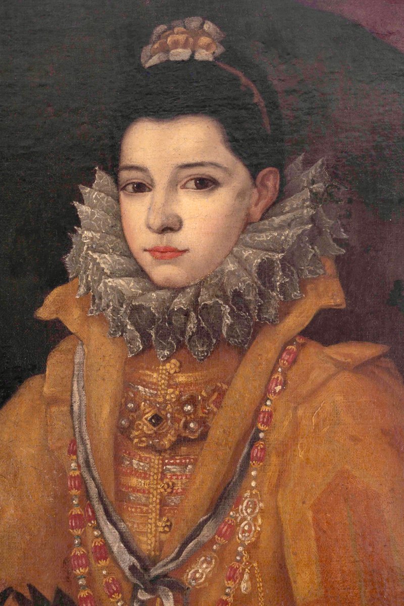 Portrait Of A Court Lady, By A Follower Of Juan Pantoja De La Cruz (1553–1608)-photo-2