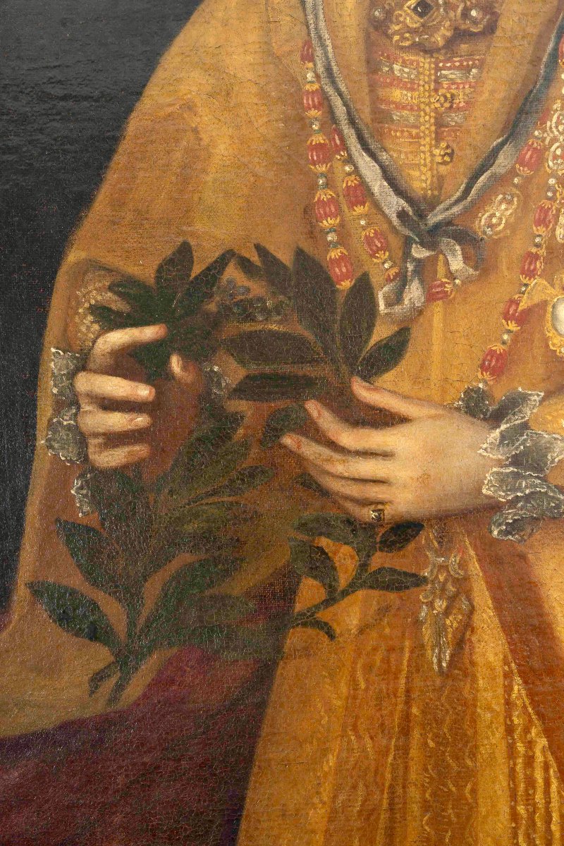 Portrait Of A Court Lady, By A Follower Of Juan Pantoja De La Cruz (1553–1608)-photo-1