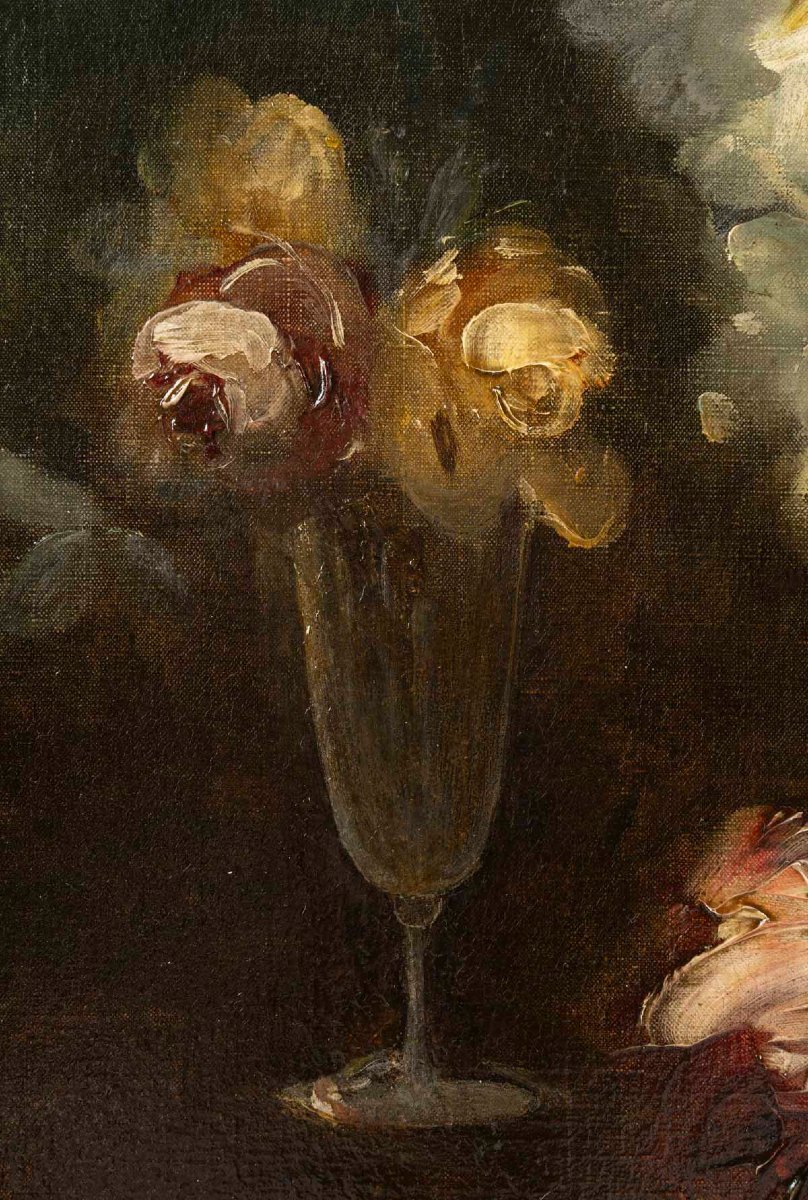 Victor VINCELET (1839-1871) Les pivoines-photo-2