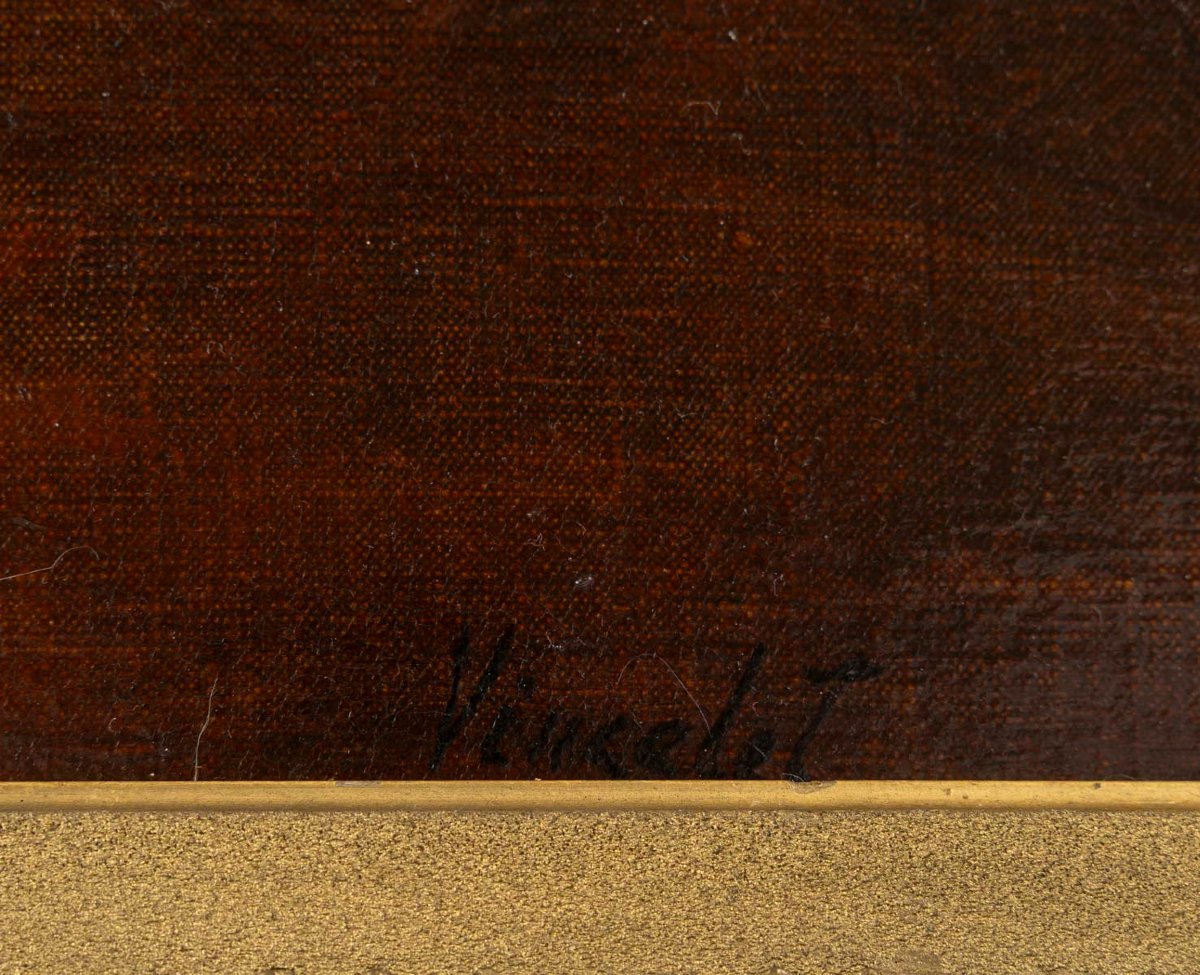 Victor VINCELET (1839-1871) Les pivoines-photo-1