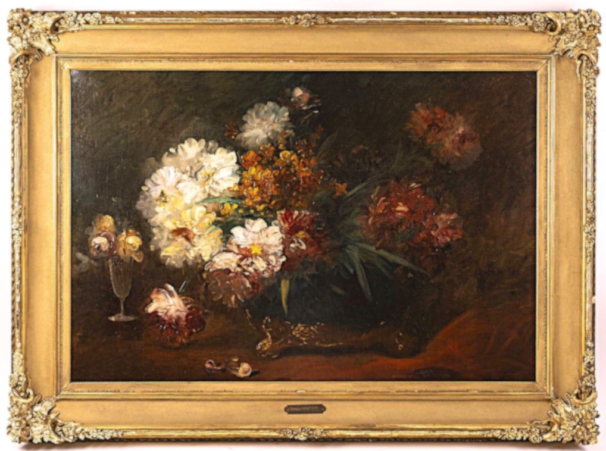 Victor VINCELET (1839-1871) Les pivoines
