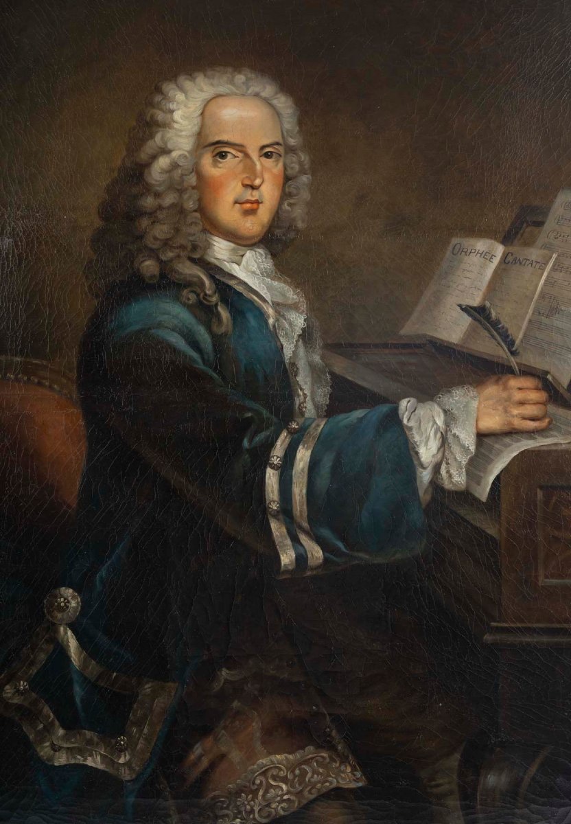   Louis-Nicolas CLERAMBAULT (1676-1749) Ecole française fin du  XVIIIème-photo-2