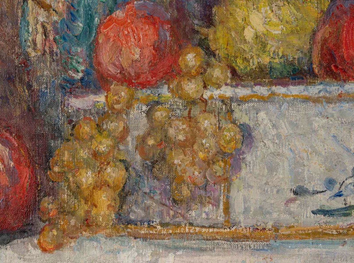 Léonce Pelletier (1869–1950), Still Life With Fruit-photo-3