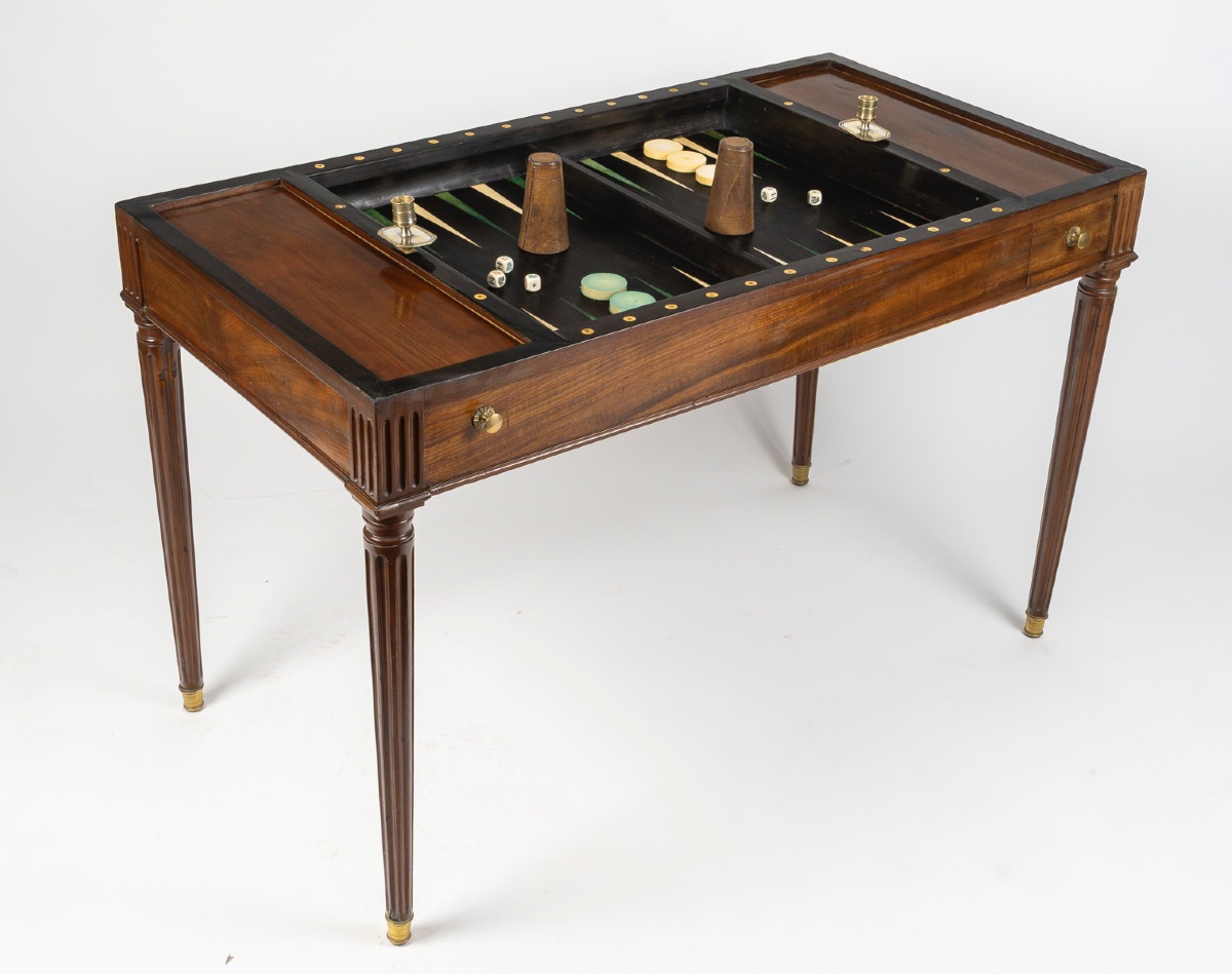 Louis XVI-era Backgammon Or Tric-trac -photo-3
