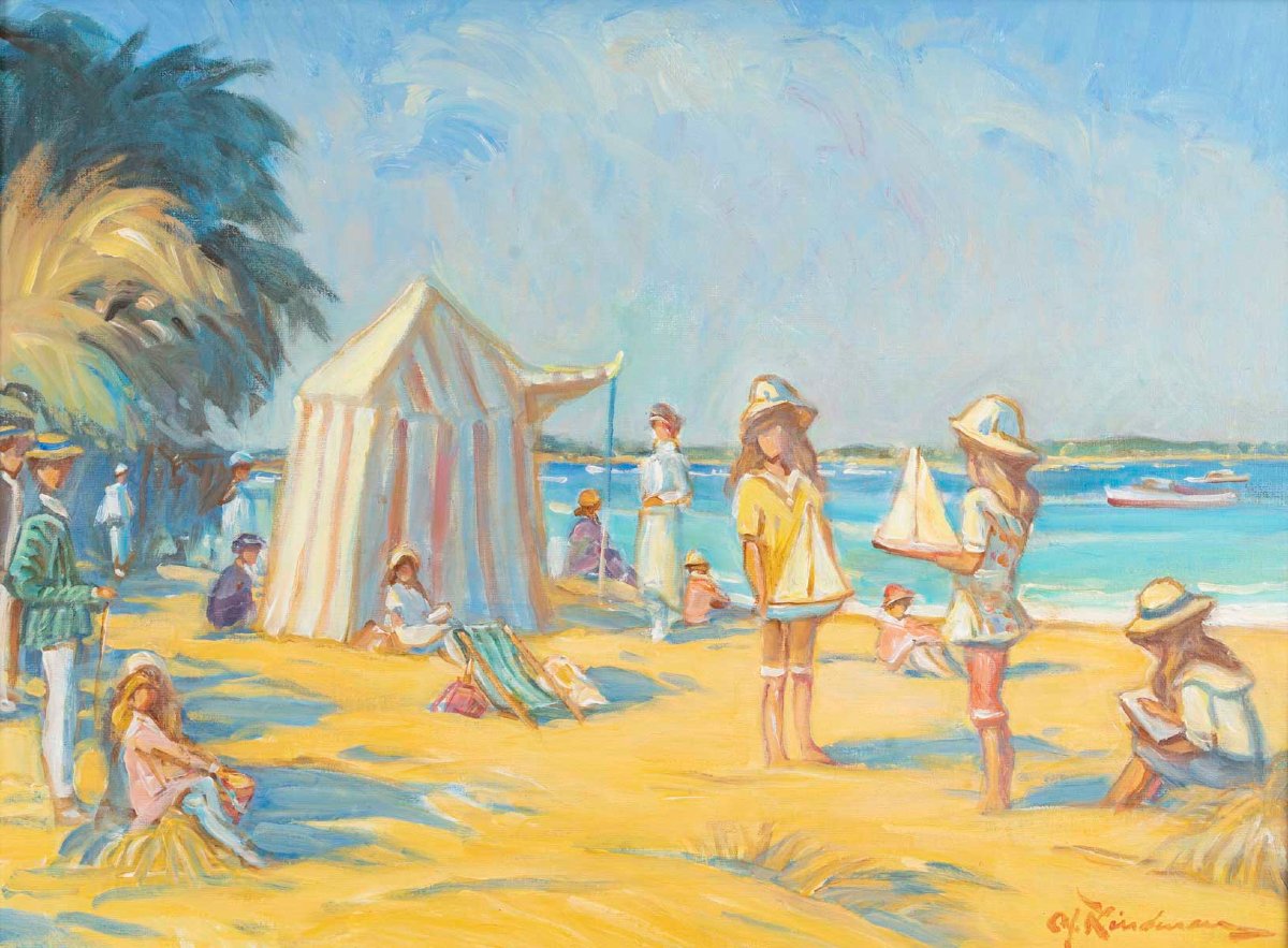 Jeux d’enfants au Cap Ferret, Martin LINDENEAU 1948-photo-2