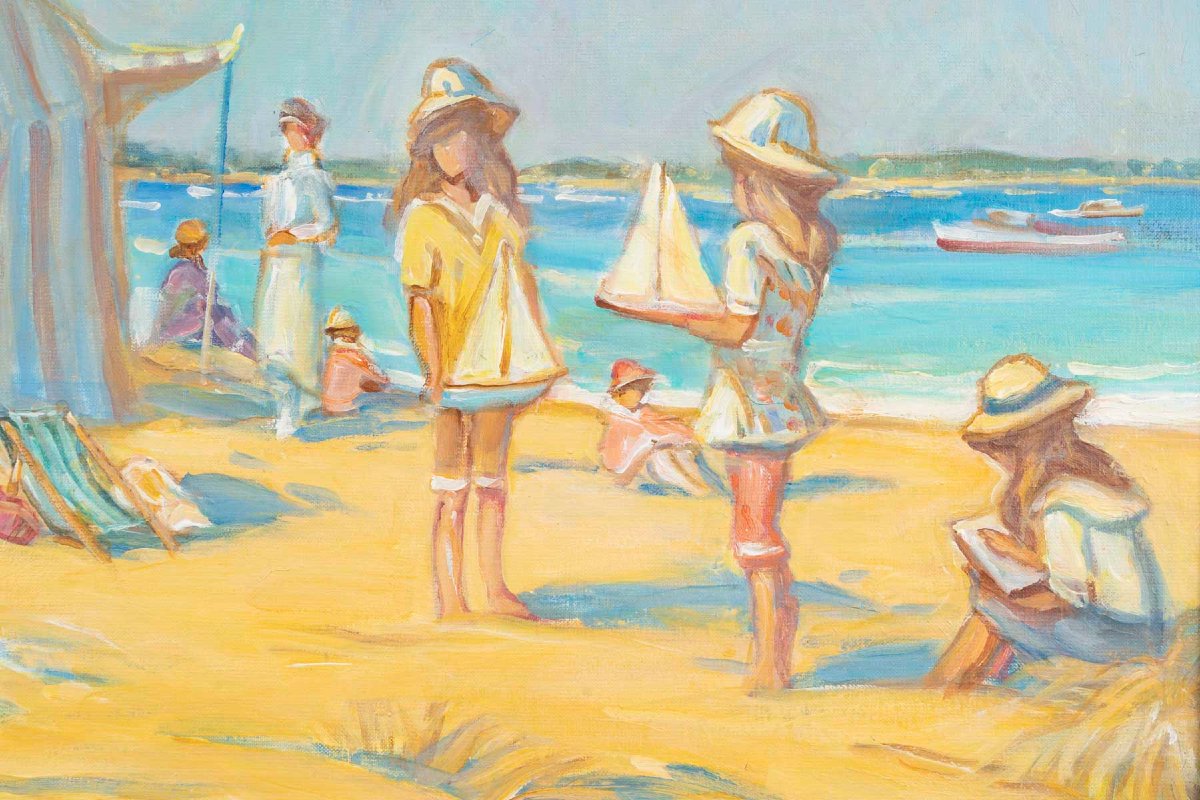 Jeux d’enfants au Cap Ferret, Martin LINDENEAU 1948-photo-3