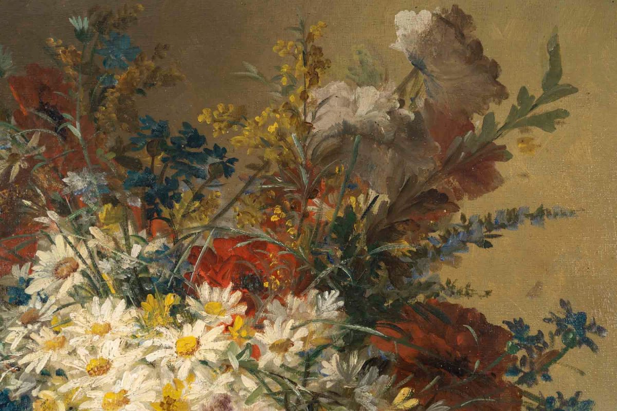 Clément GONTIER 1876-1918 Bouquet champêtre-photo-1