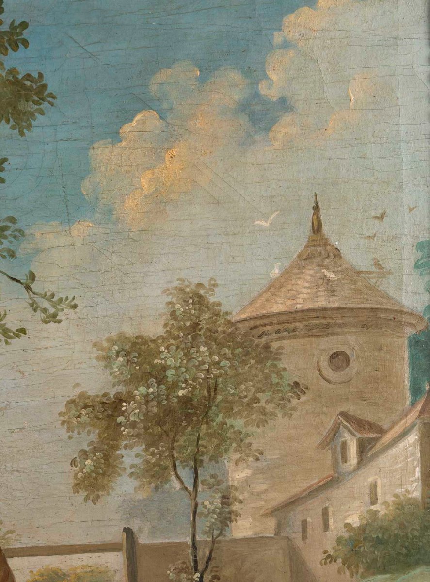 Louis XVI Trumeau, Circa 1810-photo-3