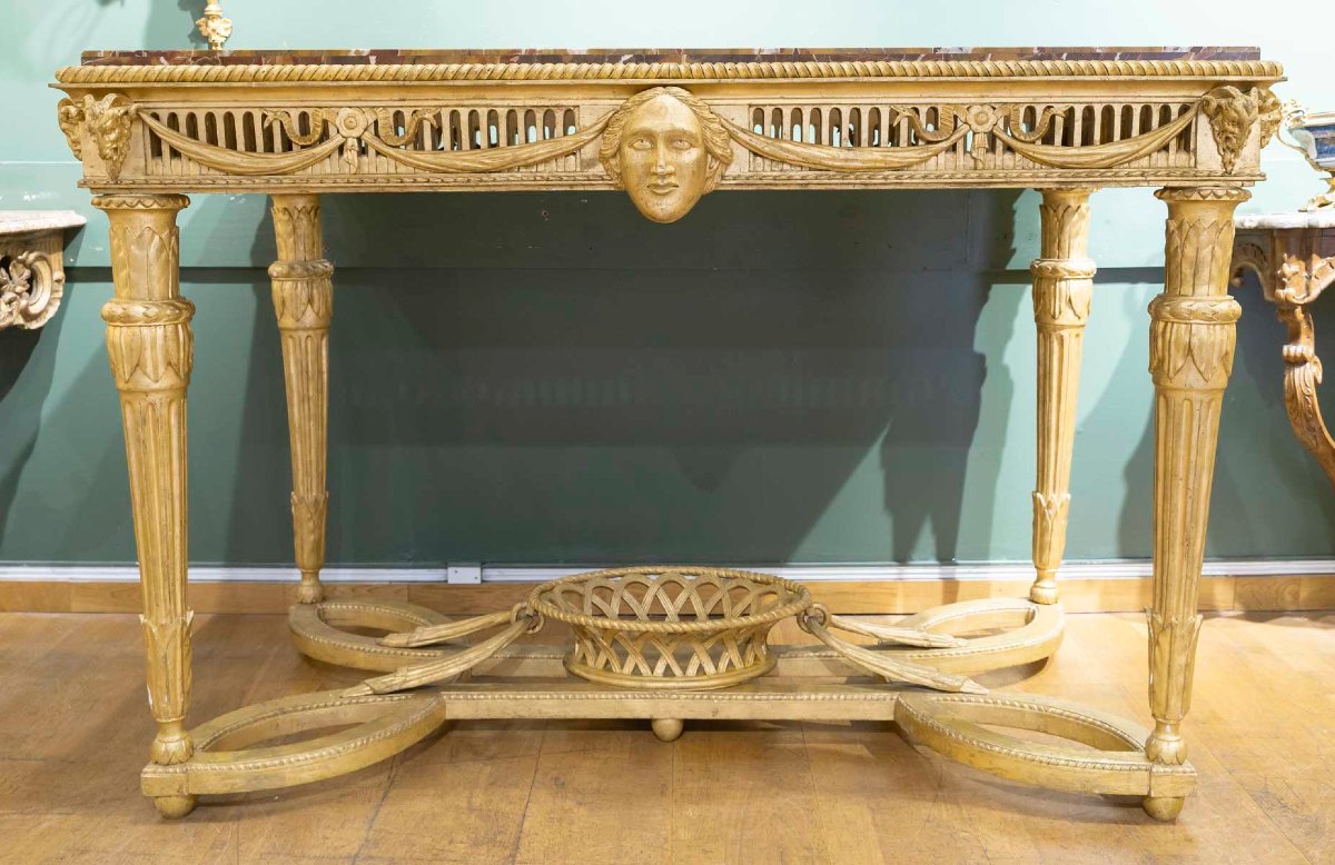 Large Antique Console Table Circa 1800-photo-2