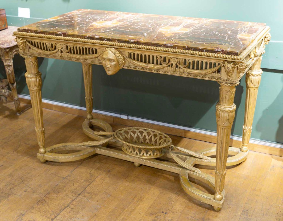 Large Antique Console Table Circa 1800-photo-4