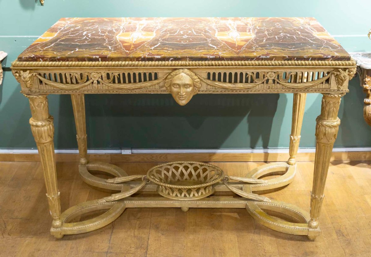 Large Antique Console Table Circa 1800