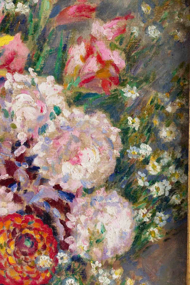 Augustin Carrera (1878-1952). Composition Florale.-photo-4