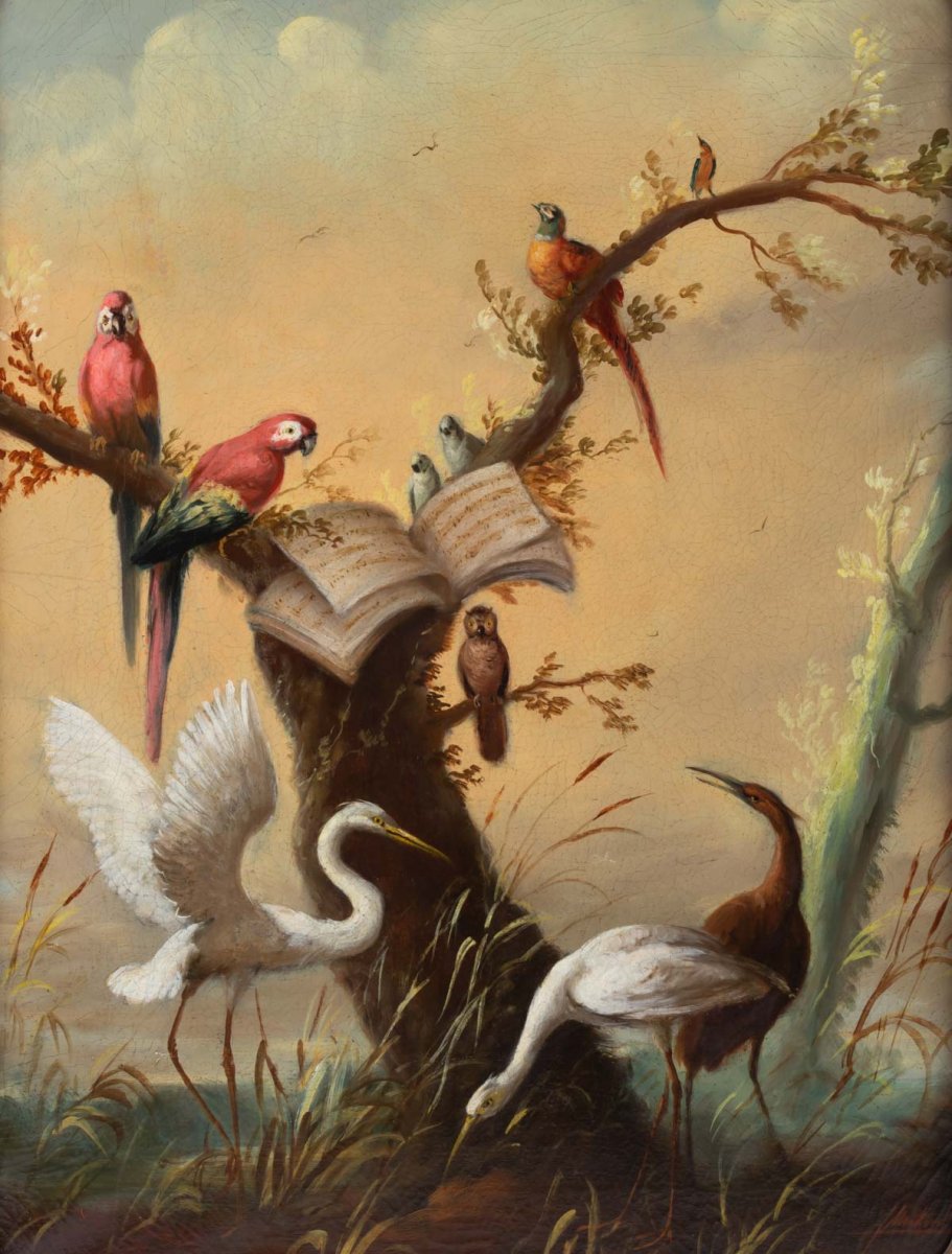 José Martorell. The Concert Of Birds. XIXth.