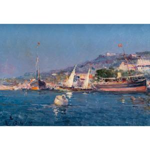 Emile Godchaux (1860-1938). Le Port De Martigue.