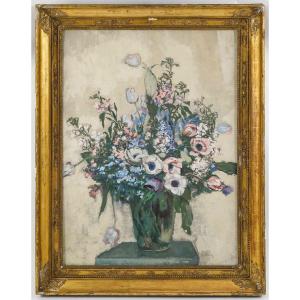 Julien Duriez 1900-1993. Bouquet Of Flowers.