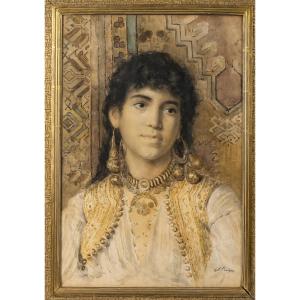 A. Account 19th Century Portrait Of A Young Oriental Woman