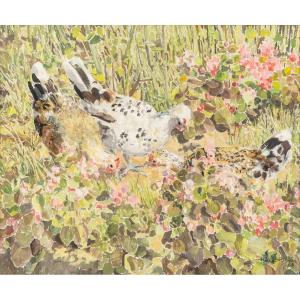 Hélène RIVIERE 1896-1977 Les Poules