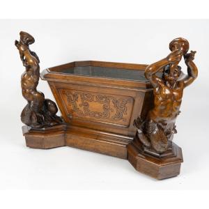 Wine Cooler ou Raffraichissoir en acajou Angleterre 19ème siècle