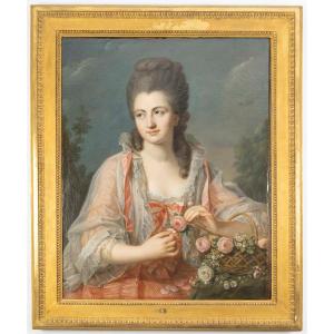 Portrait d'une dame de la Noblesse, Nicolas-Guy Brenet (1728-1792)