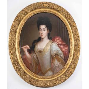  Grand Portrait d'une  Dame  De qualité, Attribué à François De Troy (1645-1730)