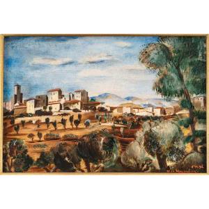 Pair Of Italian Landscapes. Henry De Waroqiuer