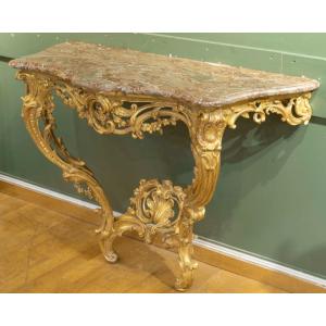 Louis XV Guilded Console From The 18th Century