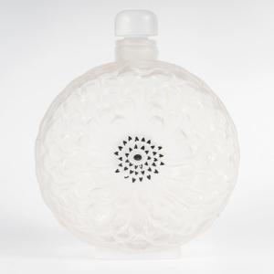 Grand Flacon à parfum Lalique France modèle Dahlia