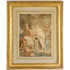 Neptune dieu des eaux vives et des sources. D'après Rubens